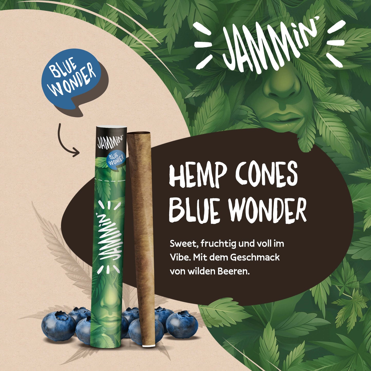 Jammin’ Hemp Cones Blue Wonder