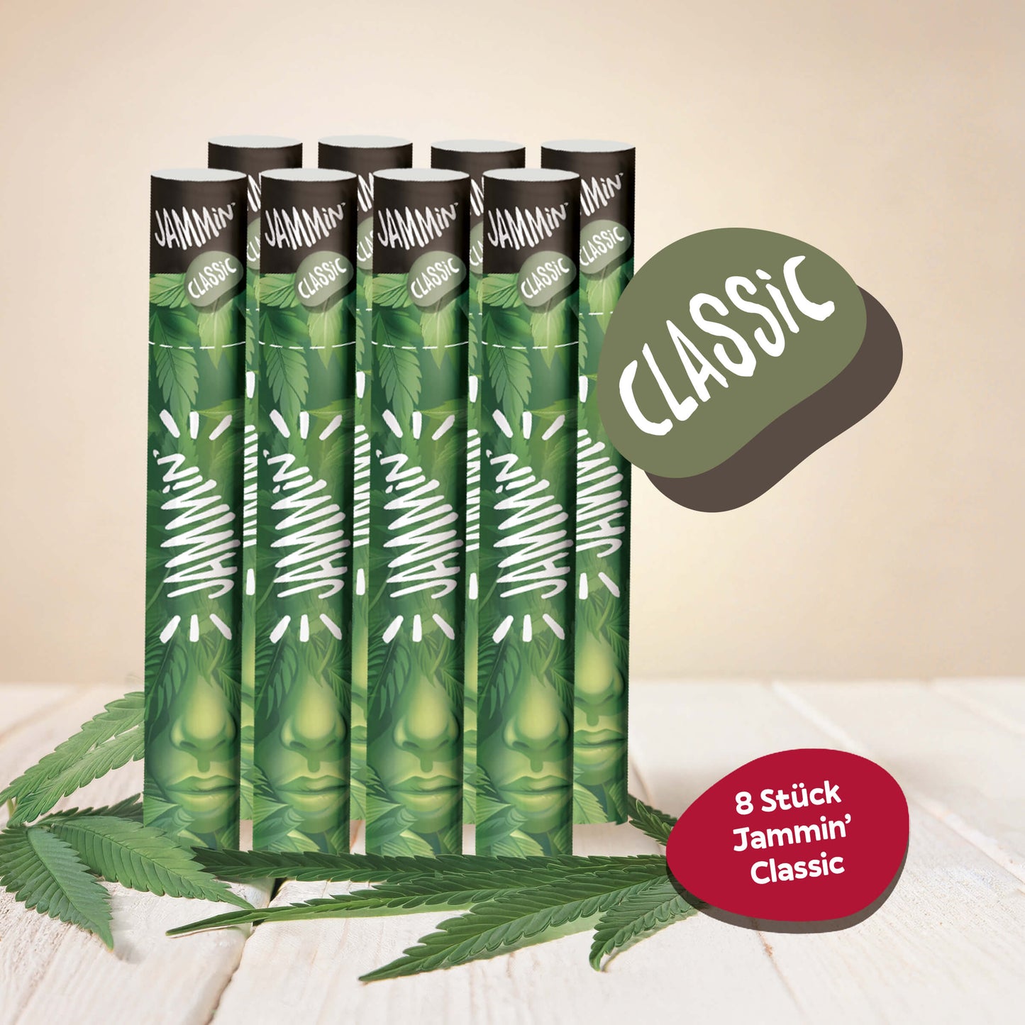 Jammin’ Hemp Cones Vorrats Set + Gratis Grinder